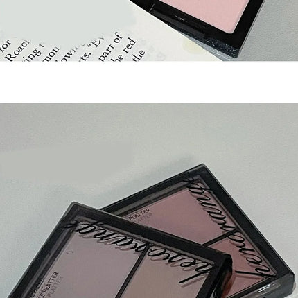 Face Brightening Highlighter,2 Colors Matte Platte Dry and Wet Natural Brightening Setting Powder,High Gloss Face Comestics