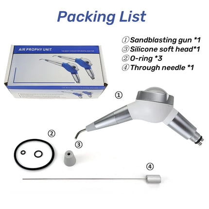 Dental Air Polisher Sandblaster Machine for Teeth Cleaning Polishing Prophy Jet Piezon Scaler Tips Remove Plaque Tartar Stain