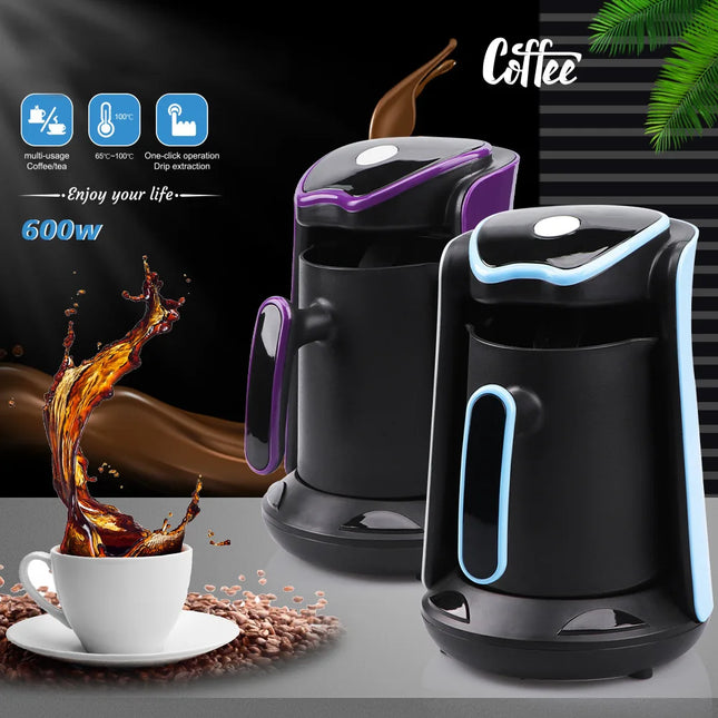 Electric Coffee Pot 300ML For 1-2 Cups Instant Coffee Maker With 600W Power Electric Tea or Coffee Pot