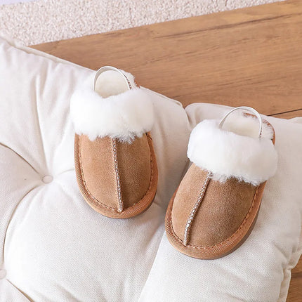 Autumn and Winter Popular Walking Shoes Baby Shoes 0-1 Year Old Warm Shoes Cotton Shoes Casual Soft Soled and Plush Baby Shoes