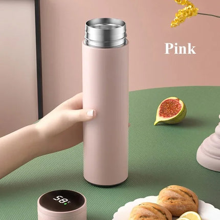 500ML Temperature Display Thermos Cup Stainless Steel Divided Thermos Bottle Outdoor Vacuum Insulated Cup Father's Day Gift