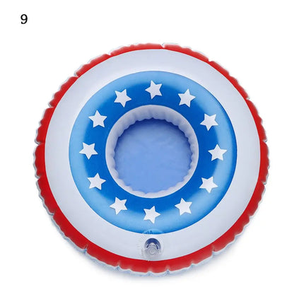 Inflatable Drink Holder Cup Coasters Swimming Pool Drink Float Bar Coasters Party Decoration Kids Float Toys For Beverage Bottle