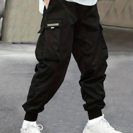 Men's Cargo Pants, Casual, Sporty, Outdoor, Large Pockets, Lightweight, Legging, Cropped Slacks 06B