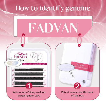 FADVAN YY Eyelashes Extension 2D/3D Faux Mink L+/L/LU(M)/C/D/DD 8-15mm Black/Brown Premade Fan Lashes Extension Makup Tools