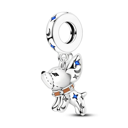 Hot Sale 925 Sterling Silver Puppy Beads & Teddy & Golden Retriever Dangle Charm Fits Bracelet Beloved Pet Pendant Gifts