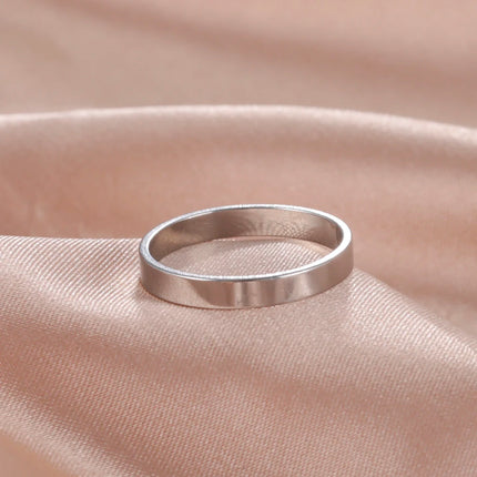 Skyrim Stainless Steel Minimalist Rings for Women Men Fashion Simple Finger Ring Anniversary Jewelry Gift Wholesale