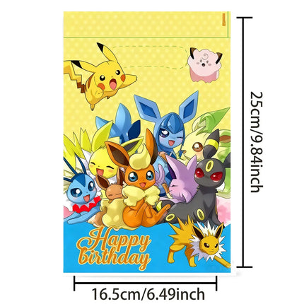 Pokemon Animation Figures Pokemon Birthday Gift Kit Pikachu Keychain Stamps Gift Bag Photo Props Gifts for Guests Birthday Gifts