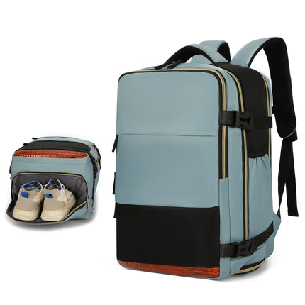 Large Capacity Travel Backpack Multifunctional Laptop Schoolbag Outdoor Sports Daypack Luggage Bag With Shoes Compartment