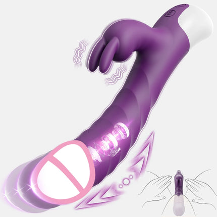 Sex Toy Rabbit Vibrator for Women Nipple Clitoris Stimulator Penetration Vagina Vibrator Dildo Vibrator Adults Sex Toys Products