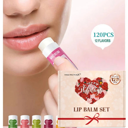 120pcs holiday gift box lipstick set moisturizing moisturizing and shiny Valentine's Day gift, luxury gift for women, and gift f
