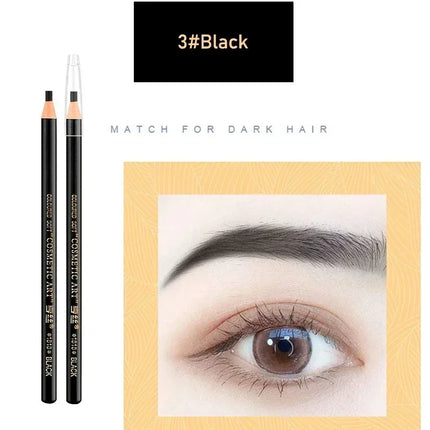 Waterproof Eyebrow Pencil Professional Women Eyes Makeup Tattoo Tint Microblading Pen Wood Natural Cosmetic Beauty Eyebrow Tool