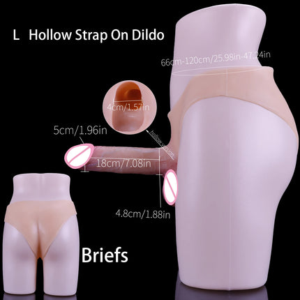 Strap-on Double Dildo Silicone Dildo Harness Solid Strapon Dildos Realistic Skin Wearable Penis Adult Sex Toys For Women Men
