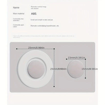Magnetic Remote Control Holder Wall Mount Adhesive Remote Control Holder Strong Hold Tv Remote Holder for Home Office