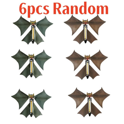 6/12PCS Flying Bat Hand Transform Magic Bat Flying Butterfly Magic Props Funny Surprise Prank Toy Gift for Kids Adults Party