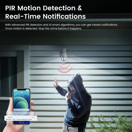 XIAOVV 4G SIM 3MP Starlight Outdoor Security PTZ Camera IP66 Waterproof with Two-Way Talk and Motion Detection Remote Monitoring