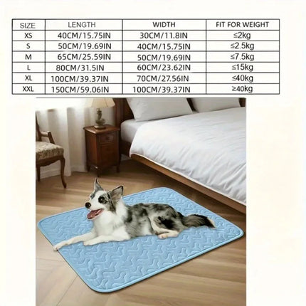 KEMORELA  Dog Cooling Mat Summer Lightweight And Easy To Clean Keep Pets Cool All Summer Long Medium And Large Dogs Pet Supplies