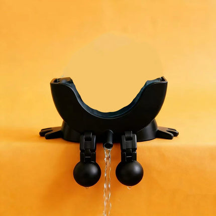Smiling Sponge Holder with Drain Adjustable Soap and Sponge Drying Rack Kitchen Sink Organizer Storage Rack