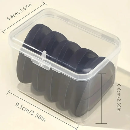 5 Pcs Soft Reusable Triangle Powder Puff Set,  Makeup Sponge Beauty Egg Blenders For Liquid Foundation Powder