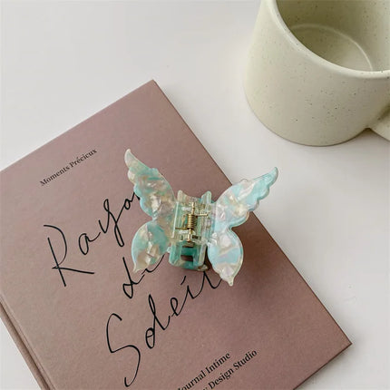 New Vintage Acetate Hair Claw Clip Sweet Butterfly Hair Clip Hairpin Barrettes Trendy Hair Accessories Barrettes for Women Girls
