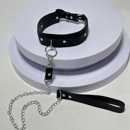 Women's Body Belly Band Neck Drawstring Collar Collar and Leash Set for Women Fetish Couple Game Role Play Props AccessorieSs