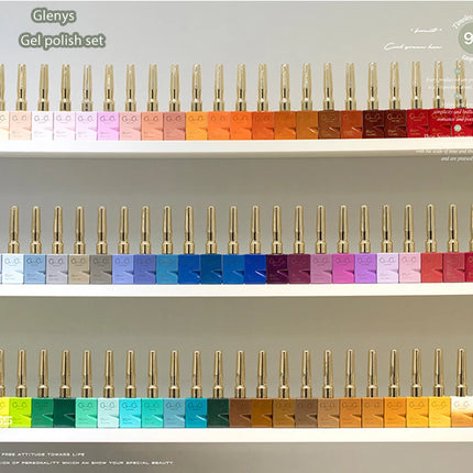 Glenys 96 color spring and summer nail polish gel nail salon wholesale gel nail polish set immersion ultraviolet LED gel varnish