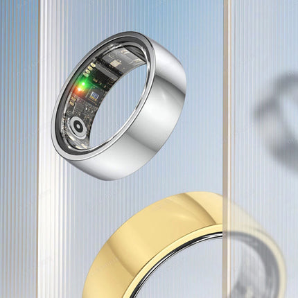 2025 New Smart Ring Heart Rate/Health Sleep Monitor Multi Sport Modes IP68 & 10ATM Waterproof Use Time 3 Days Rings Gift For Man