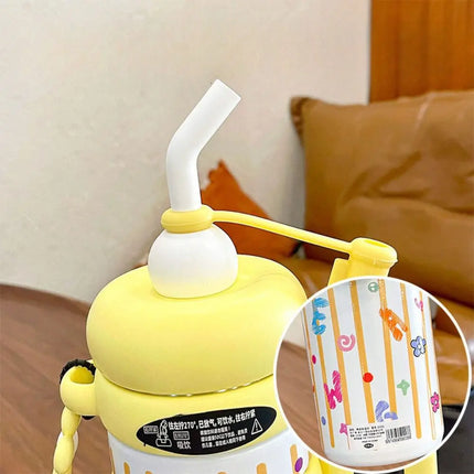 920ML Insulated Thermos with Handle Handheld Thermos Coffee Cup Stainless Steel Large Capacity Sports Water Kettle Travel