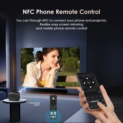 Google TV Netfilx Official Licence 4k projector Android 14 2.4+5G WiFi Dolby Portable Projector Home Theater beam Projector