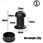 black S with lid