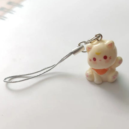 Fluffy Alpaca Elk Capybara Animal Keychains Resin Cartoon Lovely Funny Garlic Goose 3D Doll Pendant Bag Box Car Key Ring Jewelry