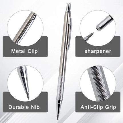 0.3/0.5/0.7/0.9/1.3/2.0mm Mechanical Pencil Set Art Drawing Painting Automatic Pencil with 2box Leads Office School Supply