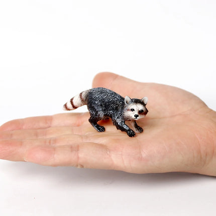 Realistic Forest Wild Animal Capybara Beaver Badger Wolverine Raccoon Meerkat Badger Model Figure Collector Toys for Kids