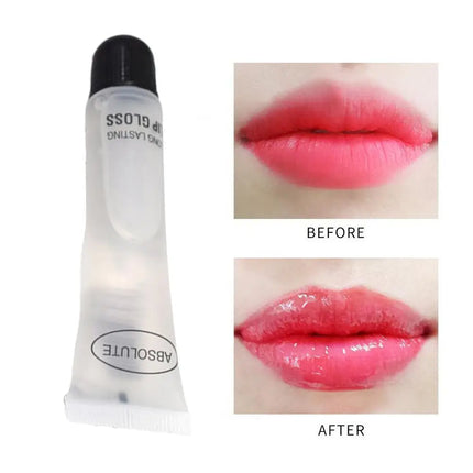 10pcs Big Lips Plumper Moisturizer Plumper Lip Gloss Long Lasting Sexy Big Lips Pump Transparent Waterproof Volume Lip Clear