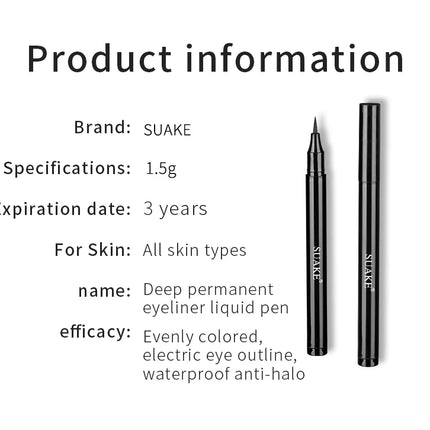 Eye Make-up Liquid Eyeliner Long-lasting Waterproof Non-fading Beauty Make-up Tools Quick Dry Non-halo-dye Eyeliner