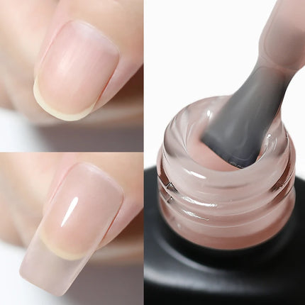 NAILCO 6Colors 15ml Hema Tpo Free Rubber Base Gel Polish Jelly Pink Clear Nail Extension Semi Permanent UV Hybrid Gel Varnish