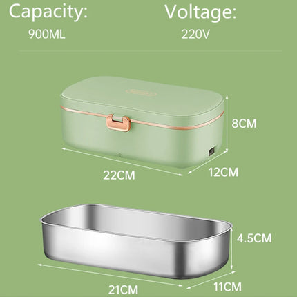 Electric Lunch Boxes Water Free Heating Bento Box Stainless Steel Food Warmer Office Portable Thermal Lunch Boxes portable Lunch
