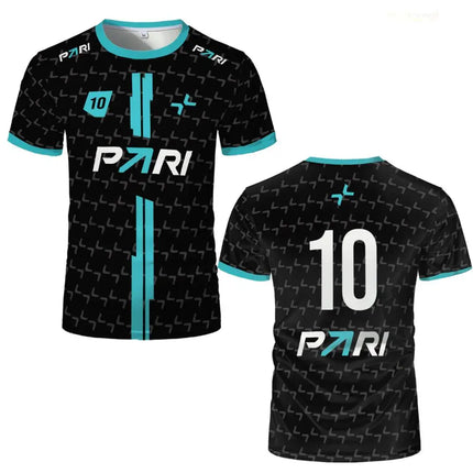 PARIVISION Esports Club 2025 New Team Uniform CS2 DOTA2 Pro League Player Training Breathable Jersey Men's Short-sleeved T-shirt