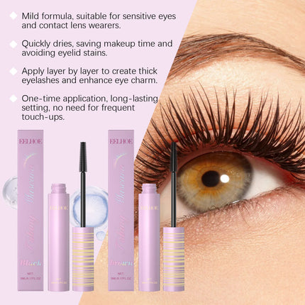 Eelhoe Curling Mascara Series Keep Thicking Lengthening Eyelashes Extension Volume Makeup Cosmetics Waterproof Black Mascara 5ml