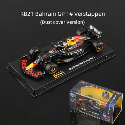 Bburago 1:43 Verstappen F1 Alloy Car Model Red Bull Racing RB16B RB19 RB20 RB21 Static Diecast Toy