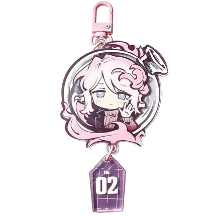 Game Limbus Company Faust Ryoshu Cosplay Keychain Kawaii Acrylic Keyring Key Chain Bag Accessory Decoration Ornament Prop