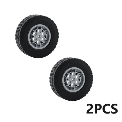 2PCS/4PCS/8PCS 62.4*20mm Cars Wheels Moc Building Blocks Tires + Wheels Technology Bricks Modified DIY Assembled Model Toy Parts