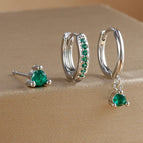 Silver-green-3pcs 1