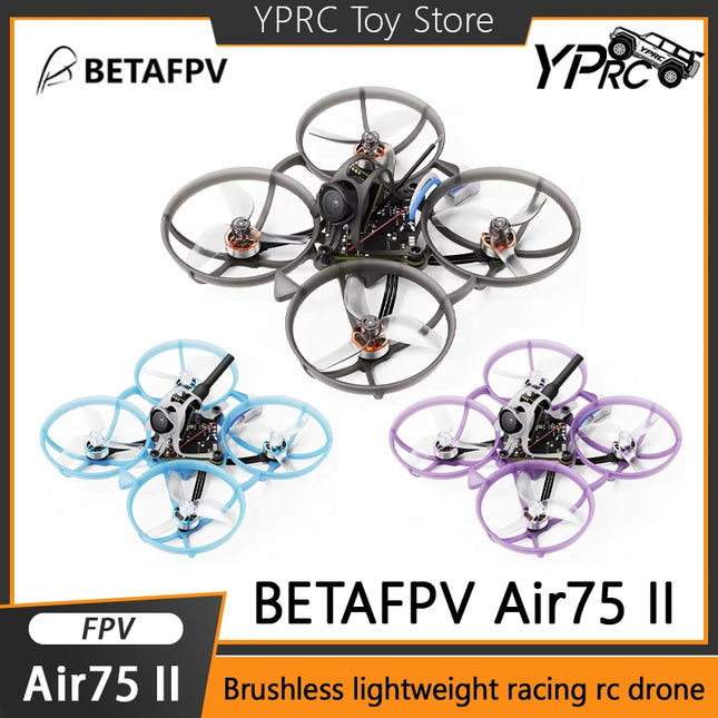 BETAFPV Air75 II RC Drone Lightweight Racing FPV Drone Matrix1S brushless flight control 5IN1 II,12A ESC VTX Boy Gifts Toys