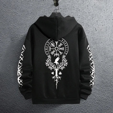 2025 Brand New Black Sweatshirts Autumn Winter Male Daily Casual Sporty Jogging Hoodie Men's Outwear Fashion Pullover