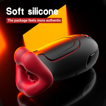 Male Masturbator Deep Throat Mouth Blowjob Vibrator Penis Pump 360° Wrapped 9 Frequency Vibration APP Control Sex Toys for Men