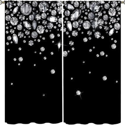 Lips Curtains, Retro Comic Pop Art Girl Applying Red Lipstick Makeup Concept Halftone Background Blackout Rod Pocket Curtains