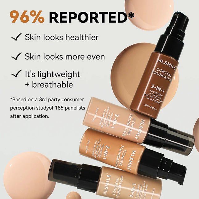 Face Foundation Cream Waterproof Long-Lasting Oil-Control Matte BB Cream Concealer Liquid Full Coverage Base Professional Makeup