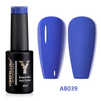 YOKEFELLOW 10ml Jelly Nude Gel Nail Polish High Quality Translucent Pink Nail Gel Varnish Soak Off UV Gel Polish Long Lasting