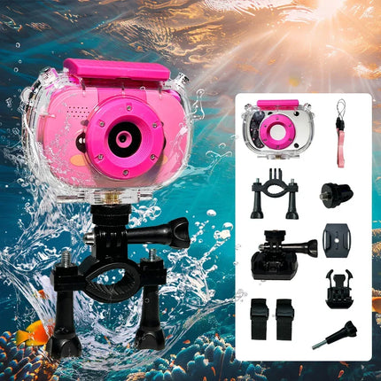 Kids Waterproof Camera 20MP Waterproof Underwater Digital Camera 1080P 10X Digital Zoom Screens Waterproof Digital Camera