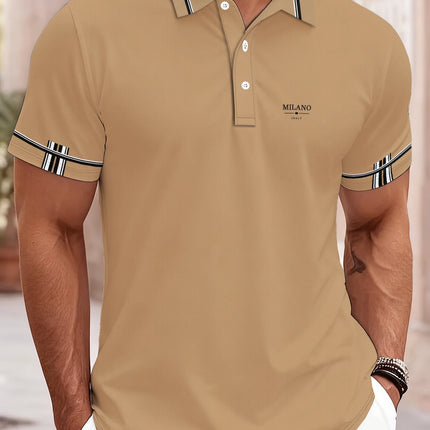 2026 Summer Men's Polo Shirt - 3D Printed Design Breathable Lightweight Stylish and Fashionable Outdoor Men's Clothing